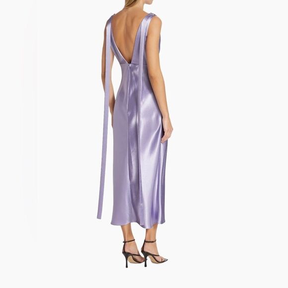 Jason Wu Collection Sleeveless Satin Midi-Dress size 6 - Picture 3 of 13